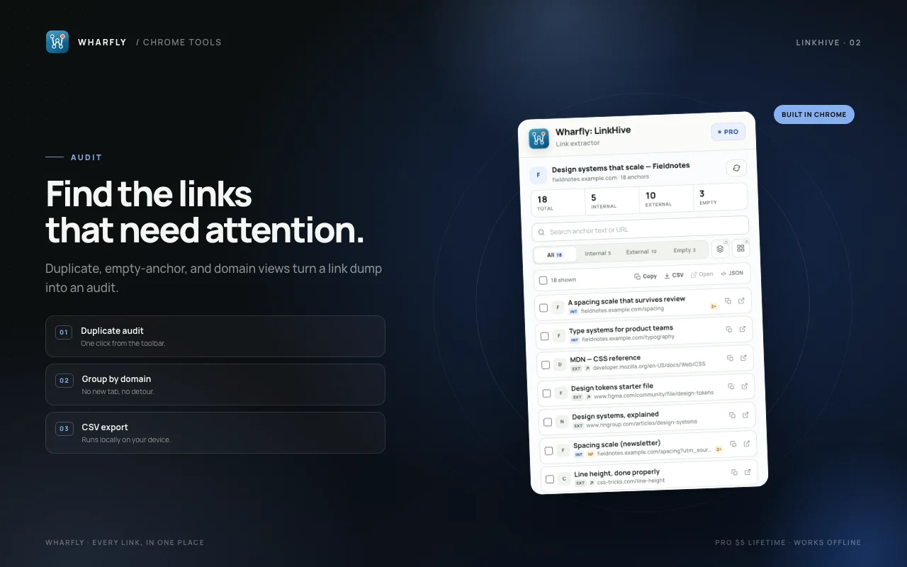 LinkHive screen 2