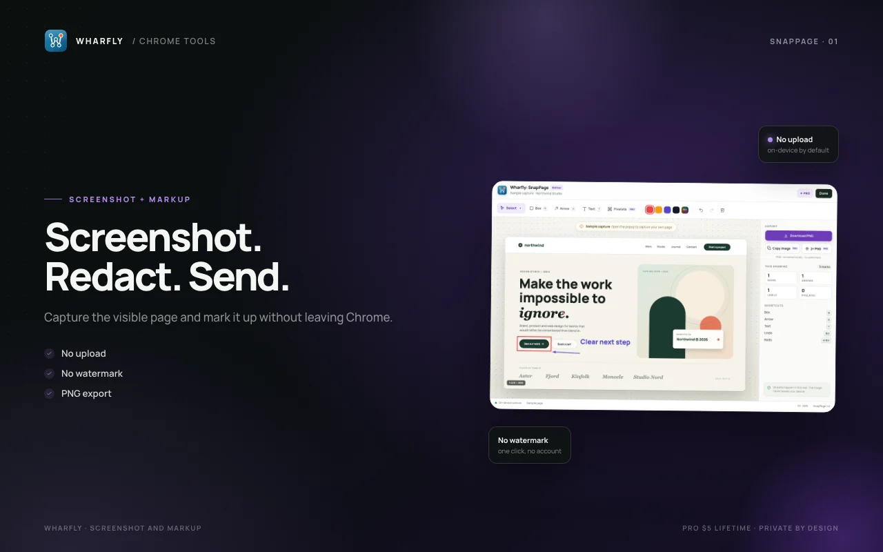 SnapPage screen