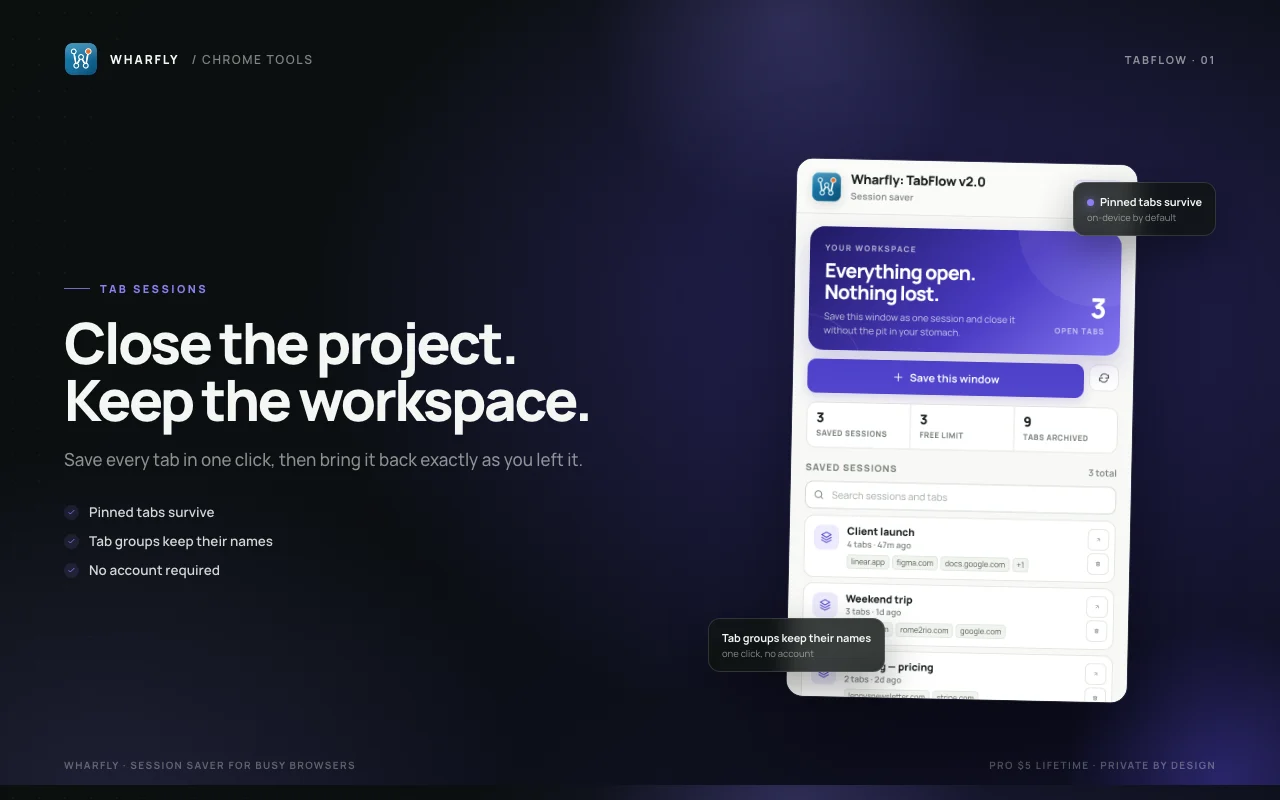 TabFlow screen