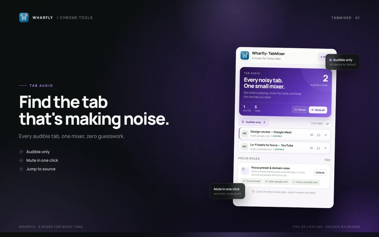 TabMixer screen