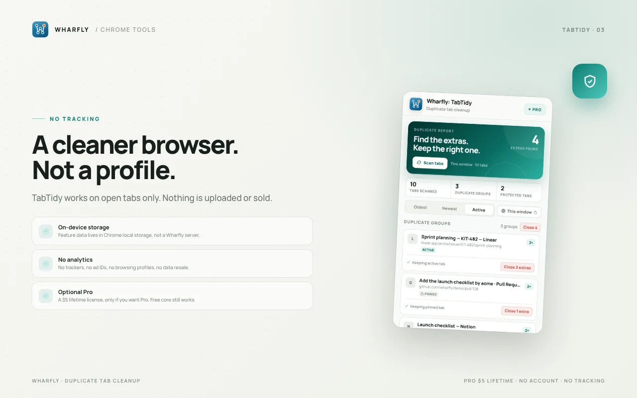 TabTidy screen 3
